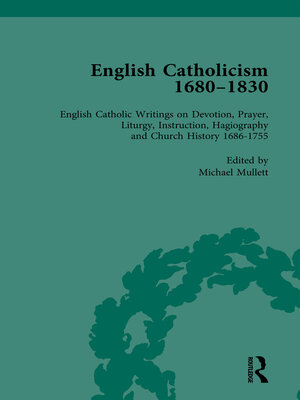 cover image of English Catholicism, 1680-1830, vol 2